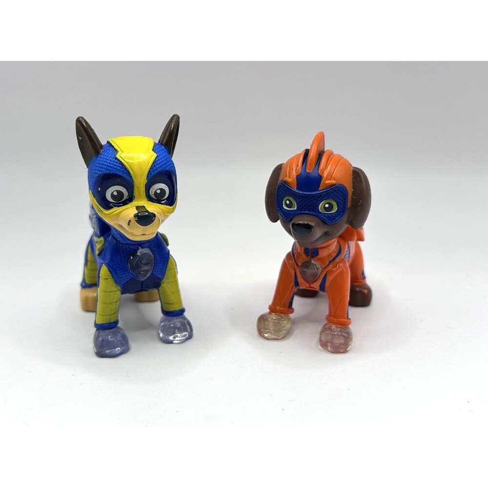 Paw Patrol Mighty Pups Super Paws Light Up Figures Lot of 2 Not Working - Read